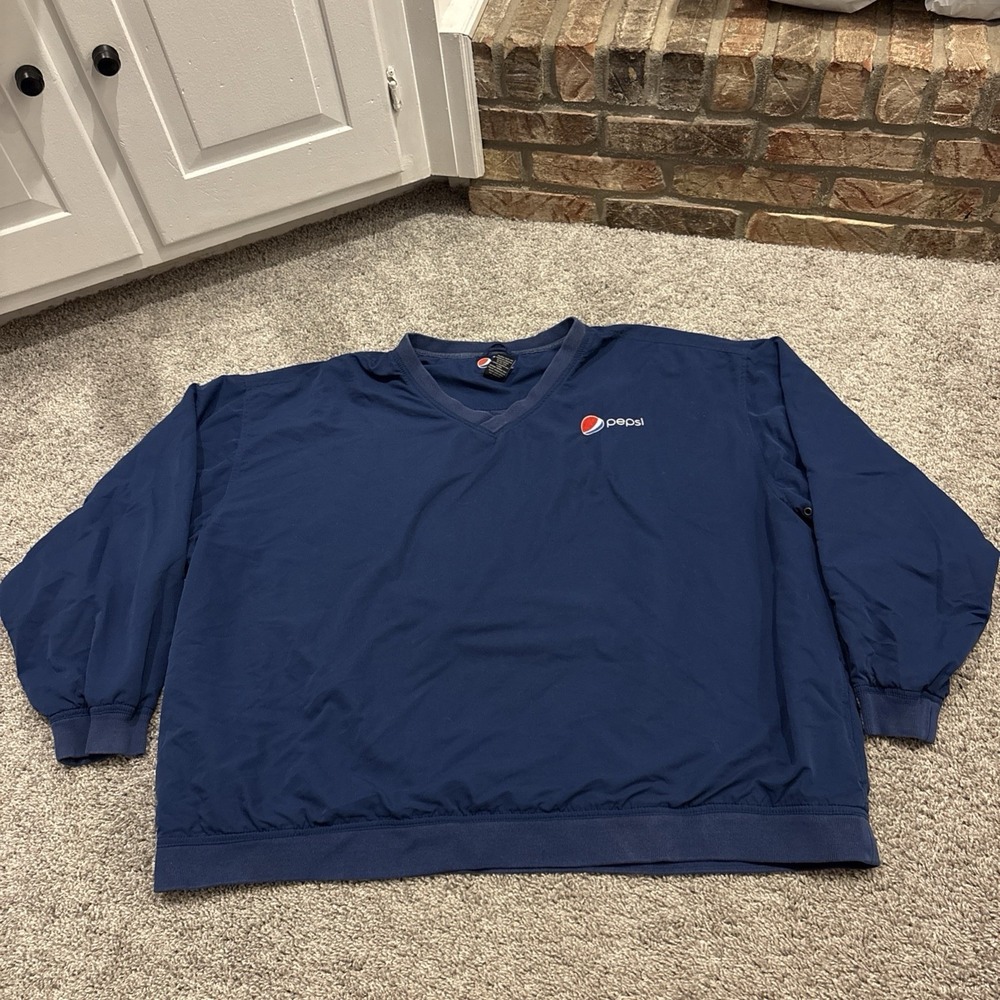 Pepsi Employee Windbreaker Pullover Worker Sweatshirt Size 4XL Aramark Delivery
